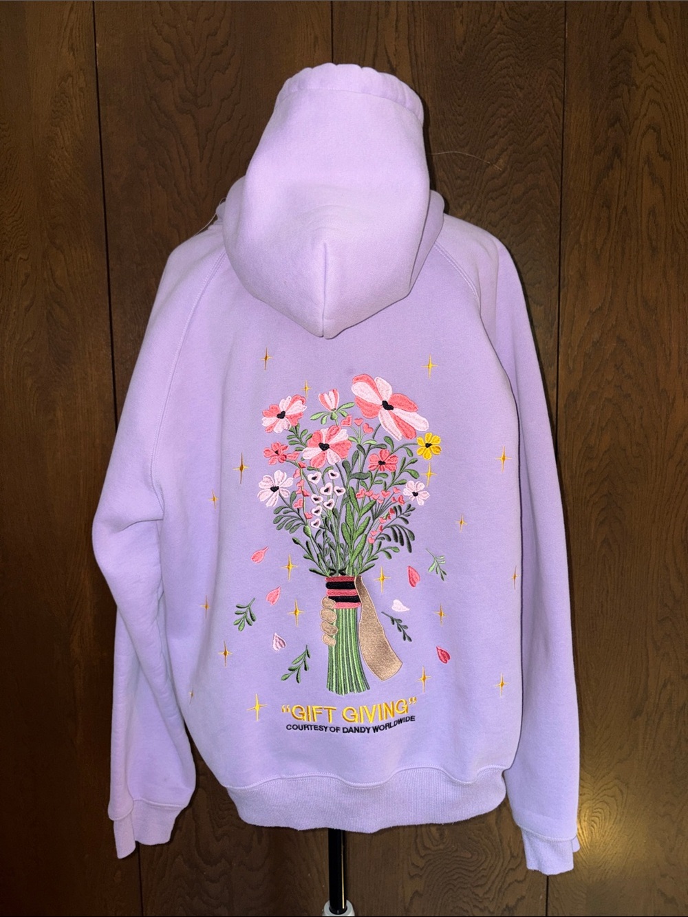 Dandy Worldwide “Gift Giving” hoodie in lavender